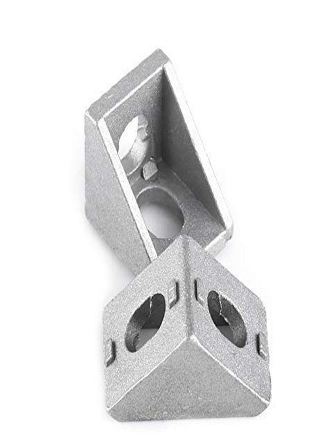 3DINNOVATIONS 3D INNOVATIONS T Slot 2020 Aluminum Profile L-Shape Interior Inside Corner Connector Joint Bracket 6mm for Aluminum Extrusion Profile (with screws) (Qty: 4pcs) (Corner Bracket: 2017, Silver) - Image 4